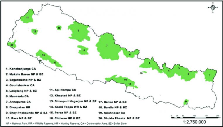 Protected areas of Nepal